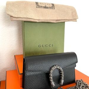 Gucci Dionysus leather super mini bag